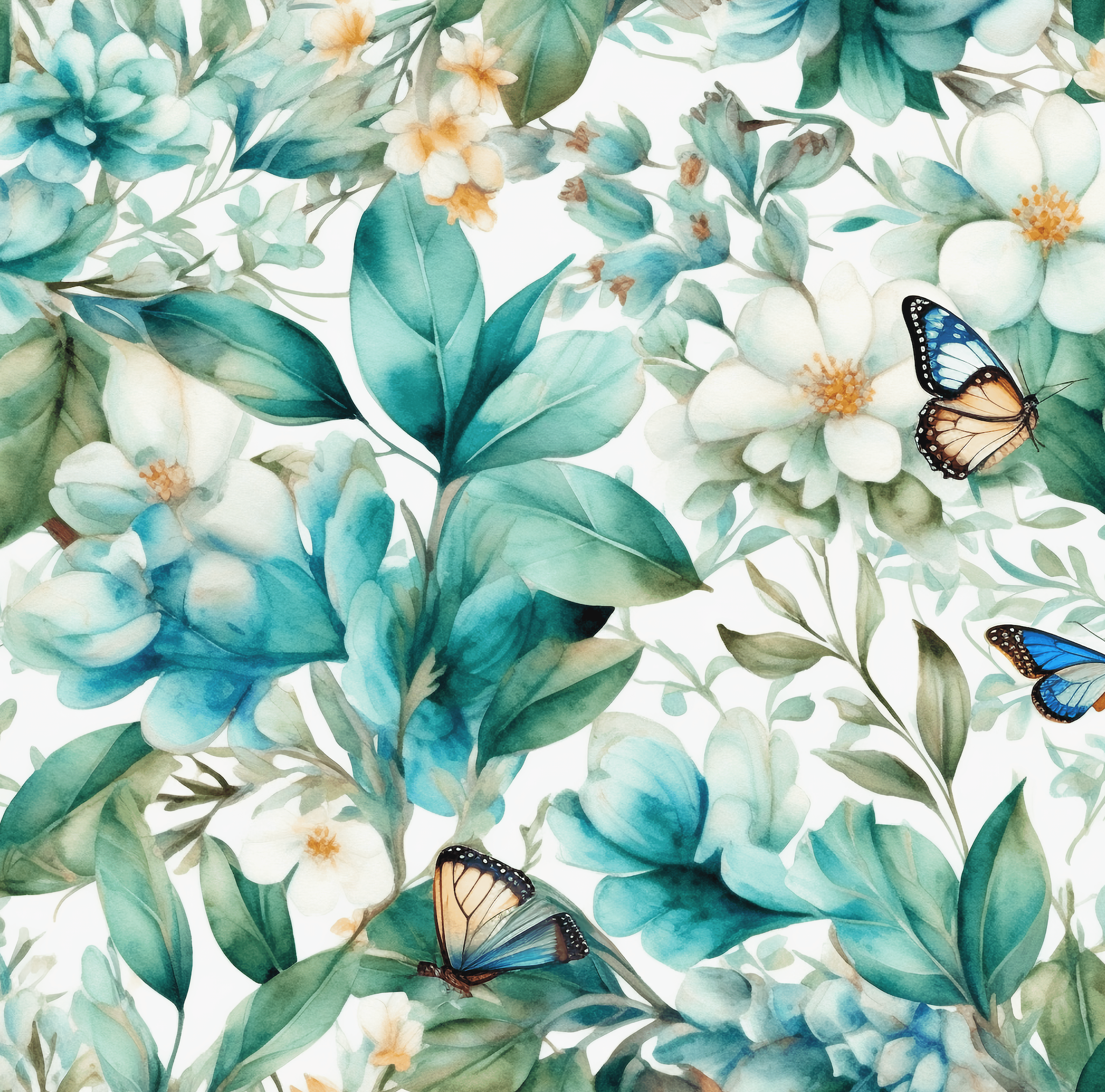 Bio Jersey "Smaragd Flowers" REST 60 cm